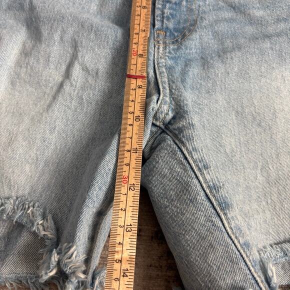 Gap Cheeky Midi Short High Rise Light Wash 90s Y2k Women's 26 - Picture 6 of 7